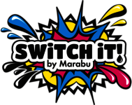 Logobild der Marabu switch it!-Farben als Alternative zu OEM-Digitaldruckfarben.