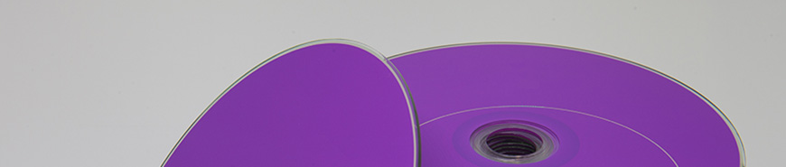 Bild zeigt CDs als Beispiel für die Anwendung von Druckfarben für den CD Druck.
